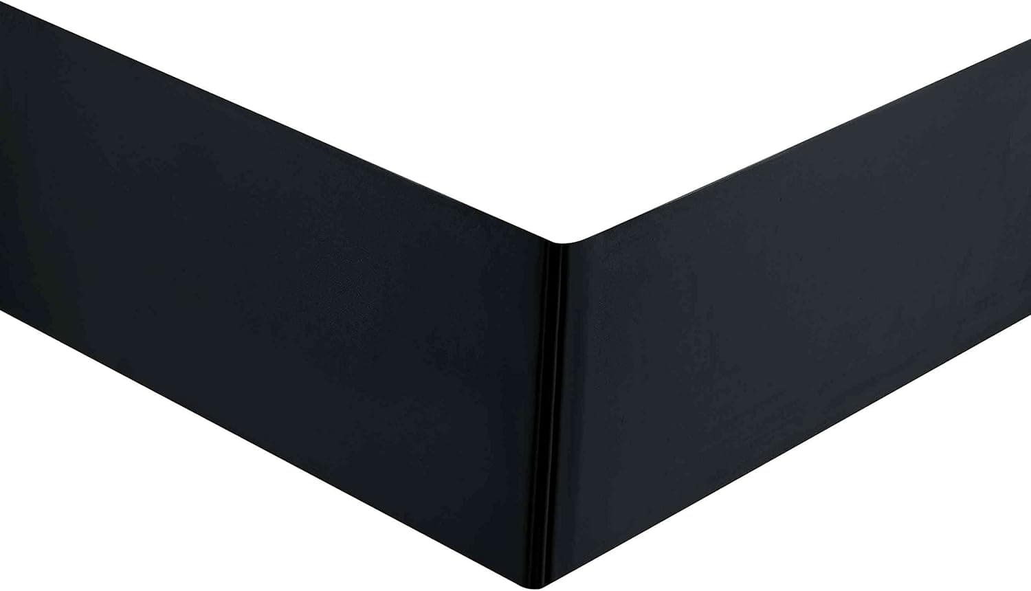 Sheets & Beyond Super Soft Solid Brushed Microfiber 14" Pleated Bed Skirt/Dust Ruffle (King Size, Black)