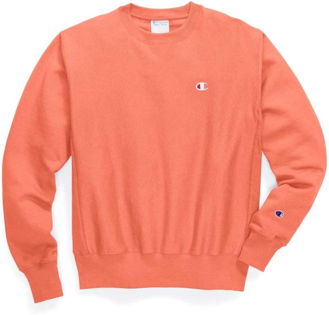 Champion Men's Reverse Weave Crew, Graphic (Retired Colors)