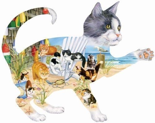 Beach Cats 900 pc Jigsaw Puzzle