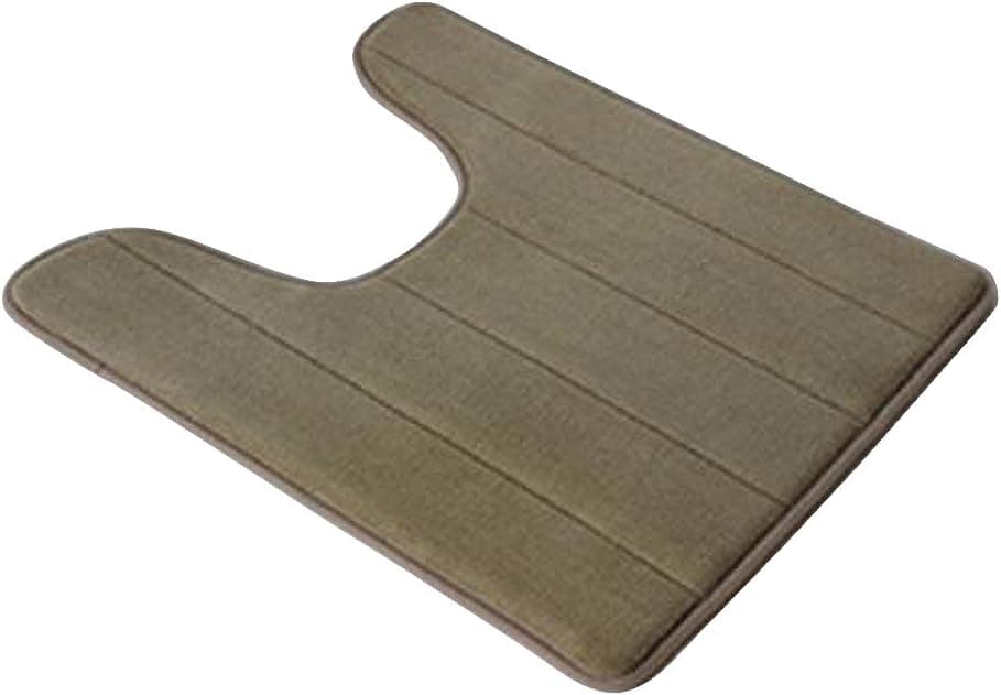 Soft Absorbent Memory Foam Bath Mats Rug U-Shaped Bathroom Non-Slip Carpets Toilet Floor Mat