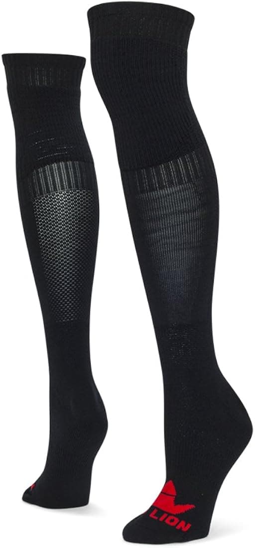 Red Lion Goalie over the Knee Socks ( Black - Medium )
