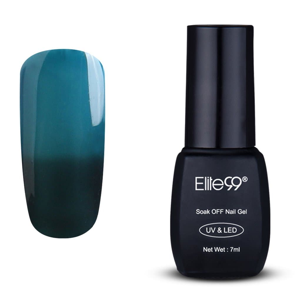 Elite99 Temperature Color Change Nail Polish, Thermal Color Changing UV LED Soak Off Nail Art Gel Polish, Professional Salon Manicure Pedicure 7ML 5747