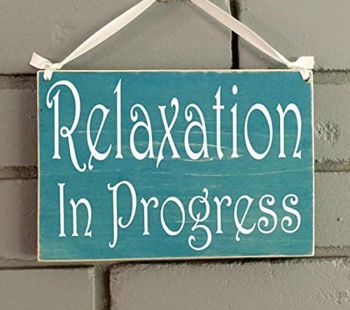 8x6 Relaxation In Progress Session Custom Wood Sign | Do Not Disturb Spa Salon Shhh Quiet Soft Voices Office Spa Service Wall Door Plaque