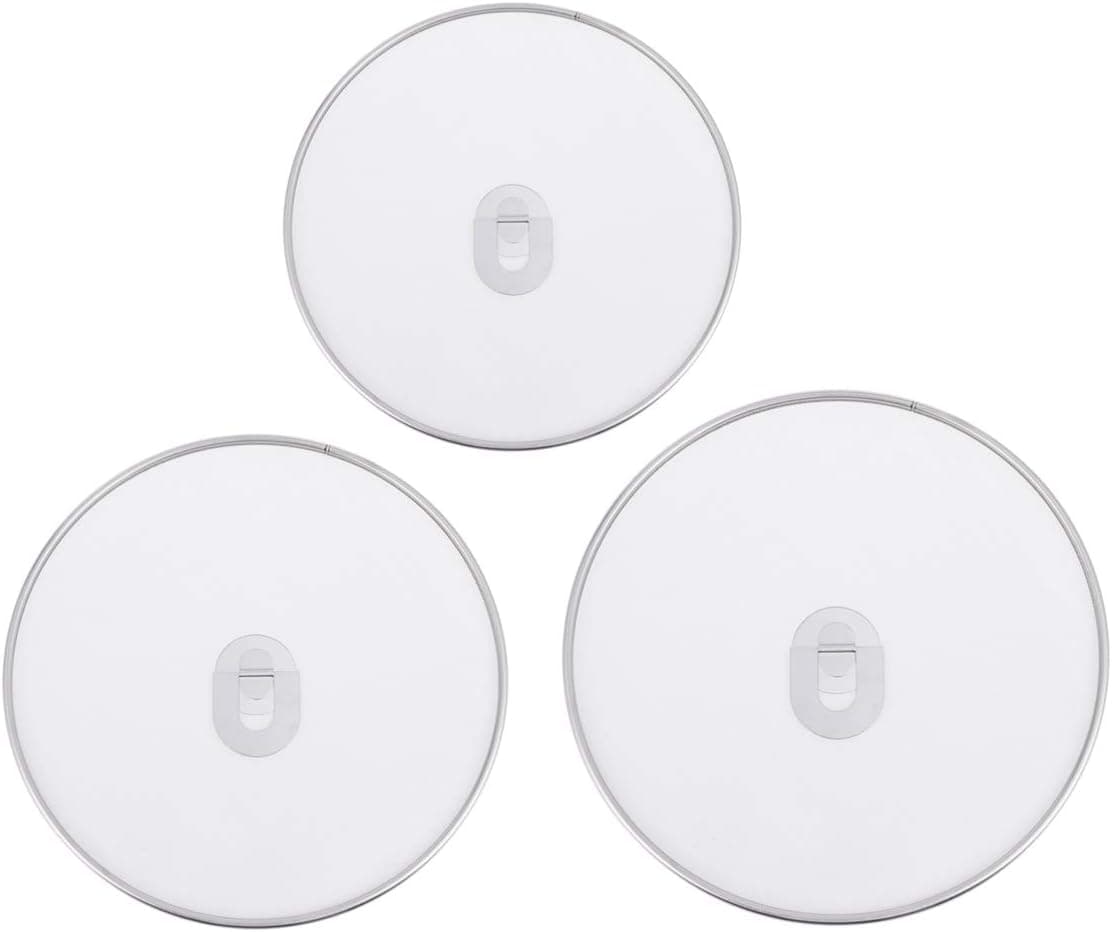UPKOCH 3pcs Pot Lid Stainless Steel Grease Splatter Screen for Frying Pan Fine Mesh Stops Stove Oil Guard Heavy Duty (Silver)