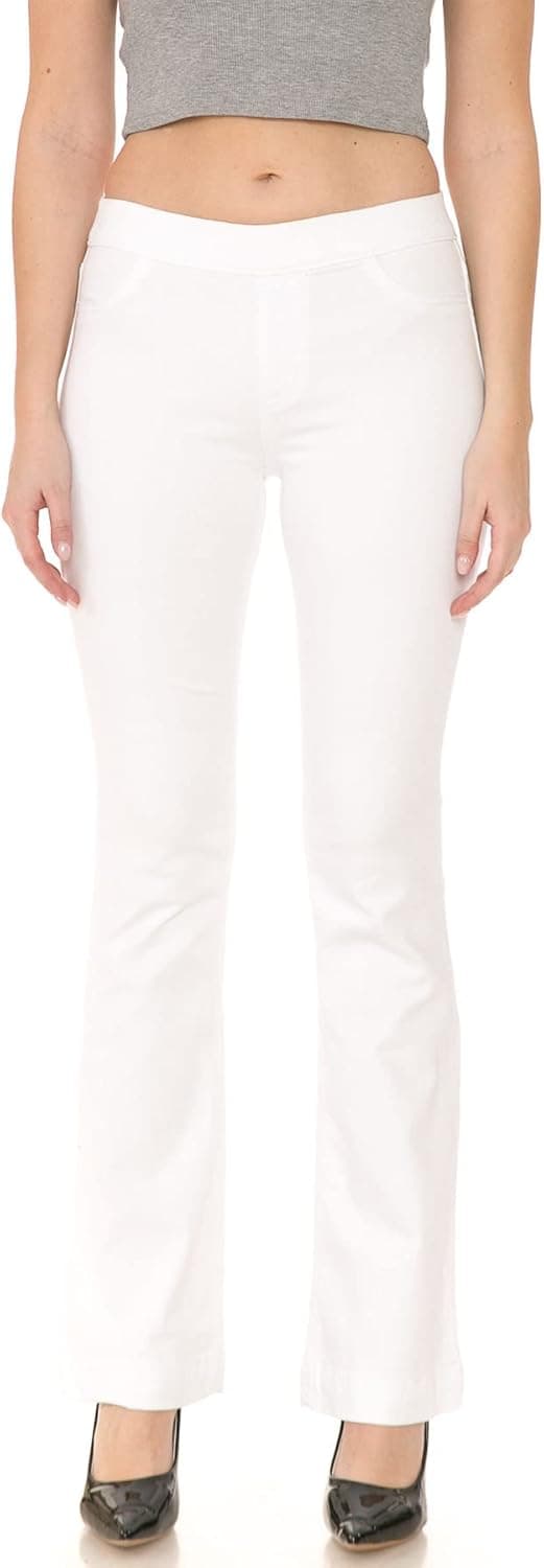 Cello Jeans Women's Juniors Mid Rise Pull On Slim Fit Bootcut Jeggings