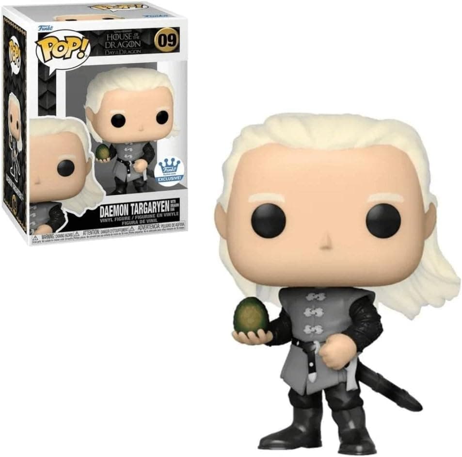 Funko POP Daemon Targaryen with Dragon Egg Exclusive # 09 Slip and Box Include Multicolored 3.75 inches