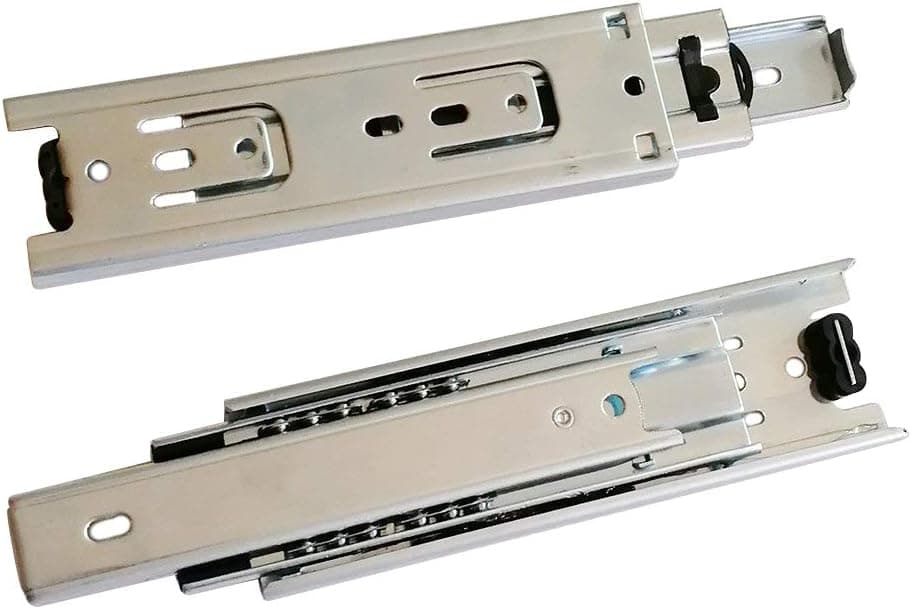 Btibpse 6 inch Length Full Extension Drawer Slides Telescopic Ball Bearing Slide Rail for Furniture 1 Pair