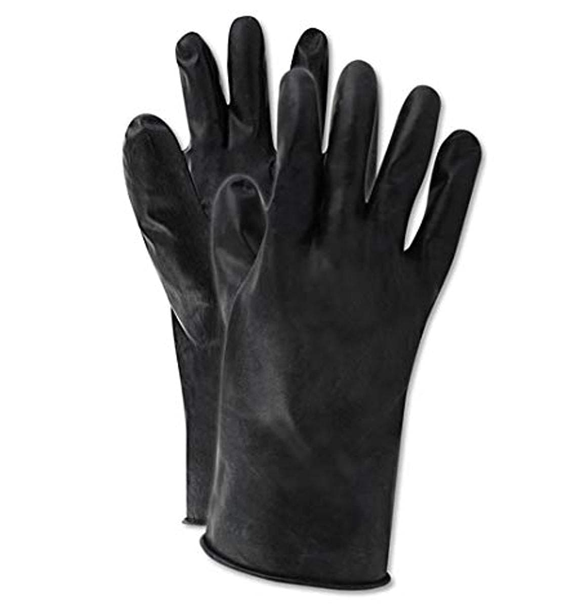 North by Honeywell B131R/9 Smooth Finish Glove, Rough, Butyl, 9, Black
