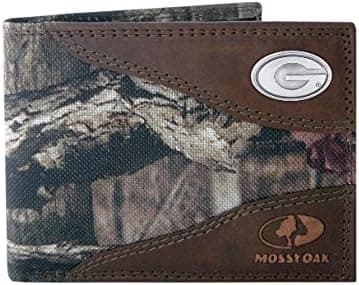 Georgia Nylon and Leather Passcase Wallet (Mossy Oak)