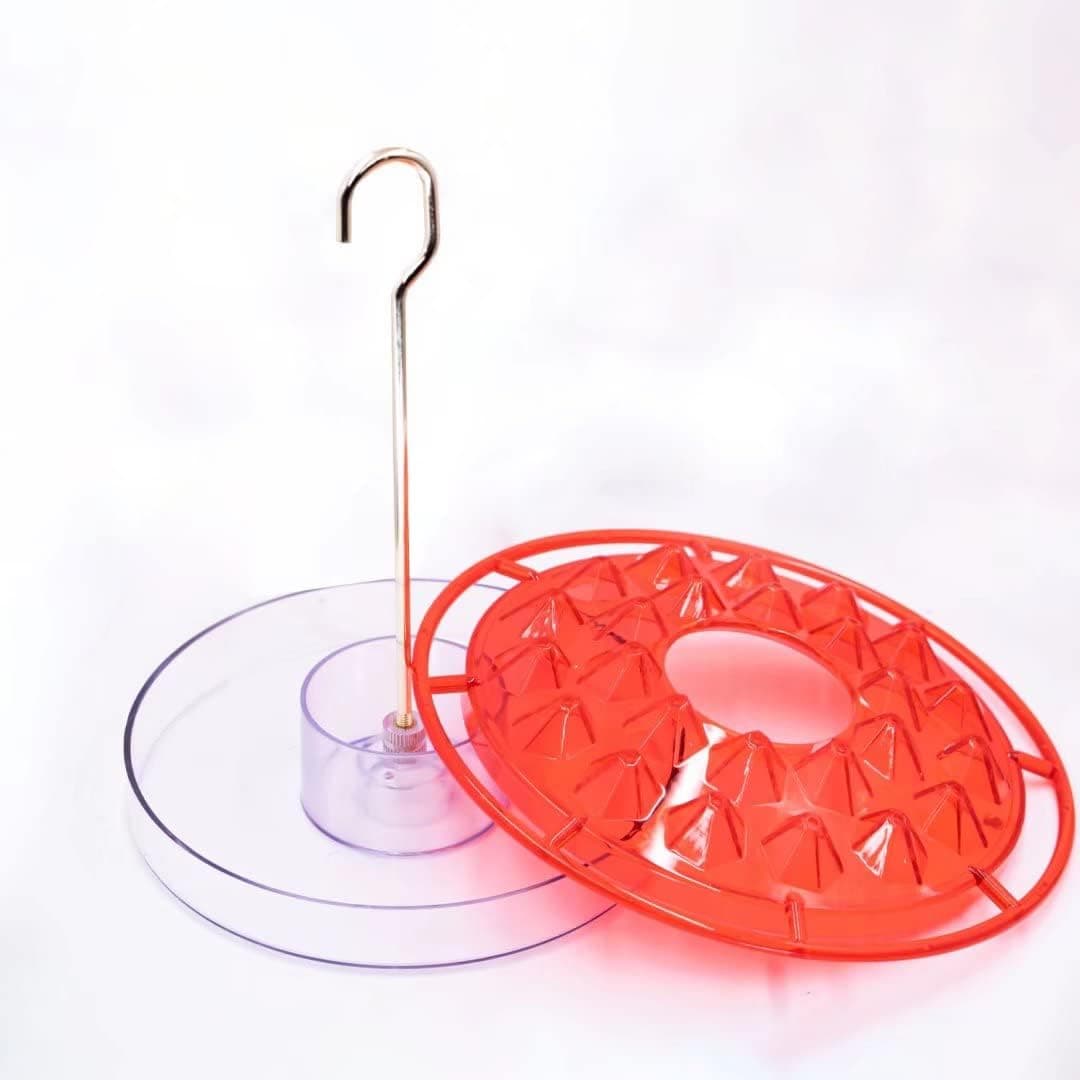 Mary Hummingbird Feeder with Ant Moat, Bird Feeder with 25 Feeding Ports and Built-in Moat Easy to Clean Leak-Proof Feeder Feeders for Outdoors Hanging Yard Garden Decoration