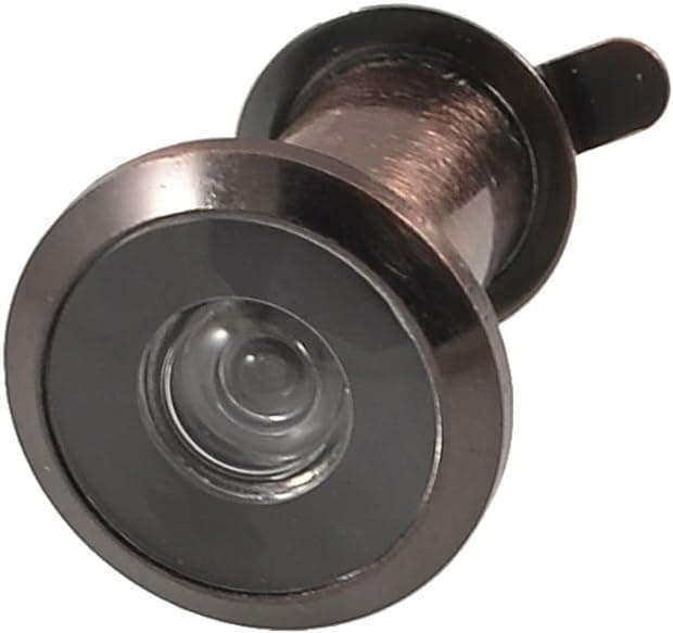 Security 180 Degree Door Scope Viewer Cover Peep Hole Bronze Tone