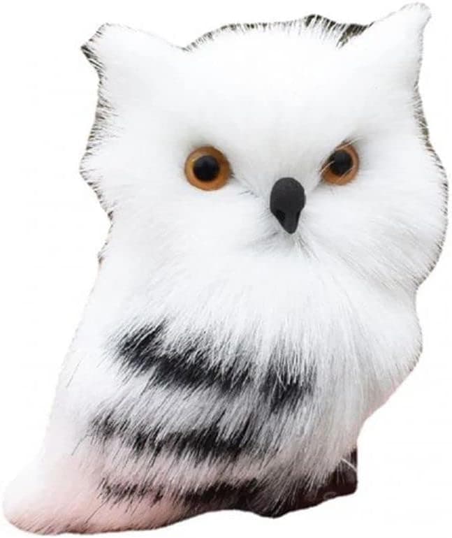 Simulation Mini Plush Owl, Faux Owl Figurine Lifelike Stuffed Toy Animal Plush Toys Kids Birthday Gift Home Decor Dolls Model Photo Prop