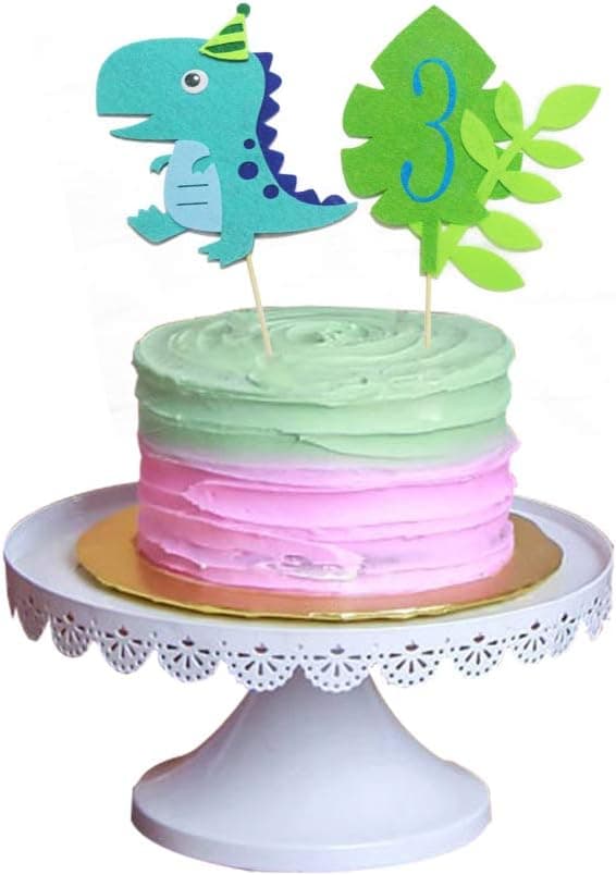 Dinosaur 3rd Birthday Cake Toppers Three Rex Cake Toppers Third 3 Rex T Rex TRex 3th Year Boys Girls Dinosaur Birthday Cake Decor Party Supplies