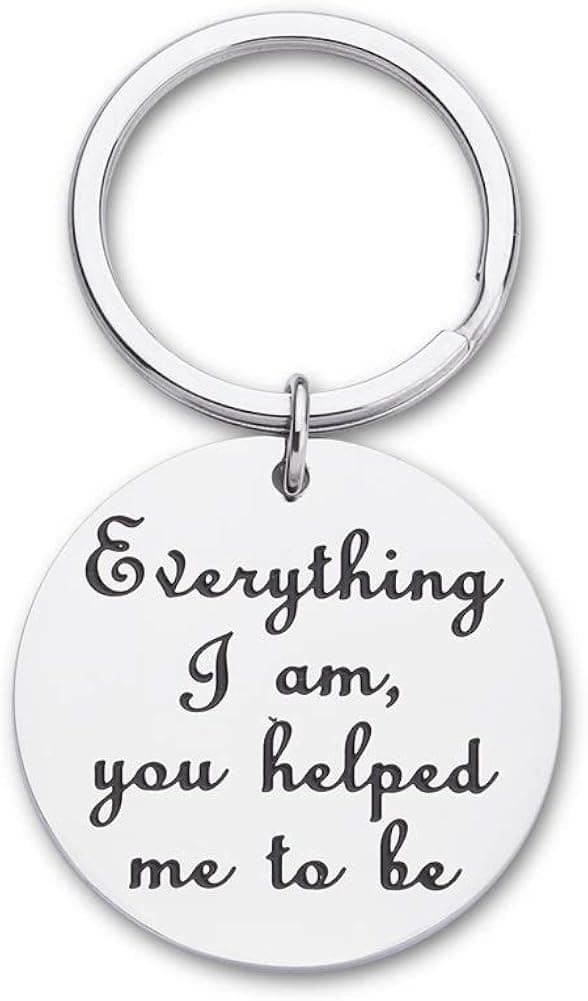 Fleure Esme Christmas Keycahin for Dad Mom from Daughter Son Gifts Fathers Day Birthday Gifts for Dad Mom Father Coaches Gifts for Men Women