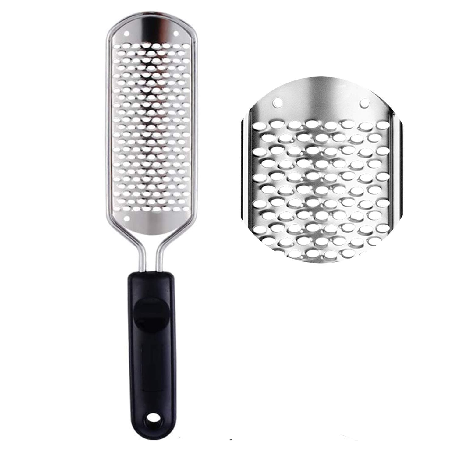 【Factory Direct】Pedicure Foot Rasp File Callus Remover, Double-Sided Colossal Foot Rasp Foot File And Callus Remover For Dead Skin (Silver Coarse Foot File)