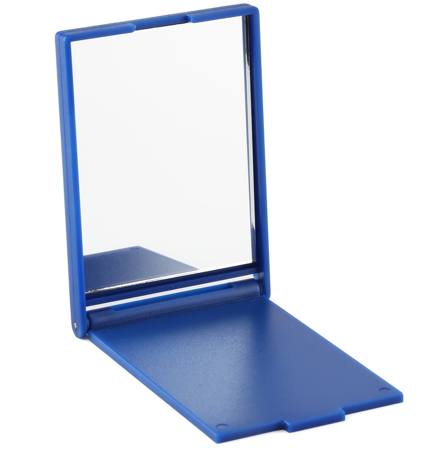 Compact Pocket Mirror - Premium Folding Travel Makeup Mirror - Best Compact Mirror for Purses (Blue)