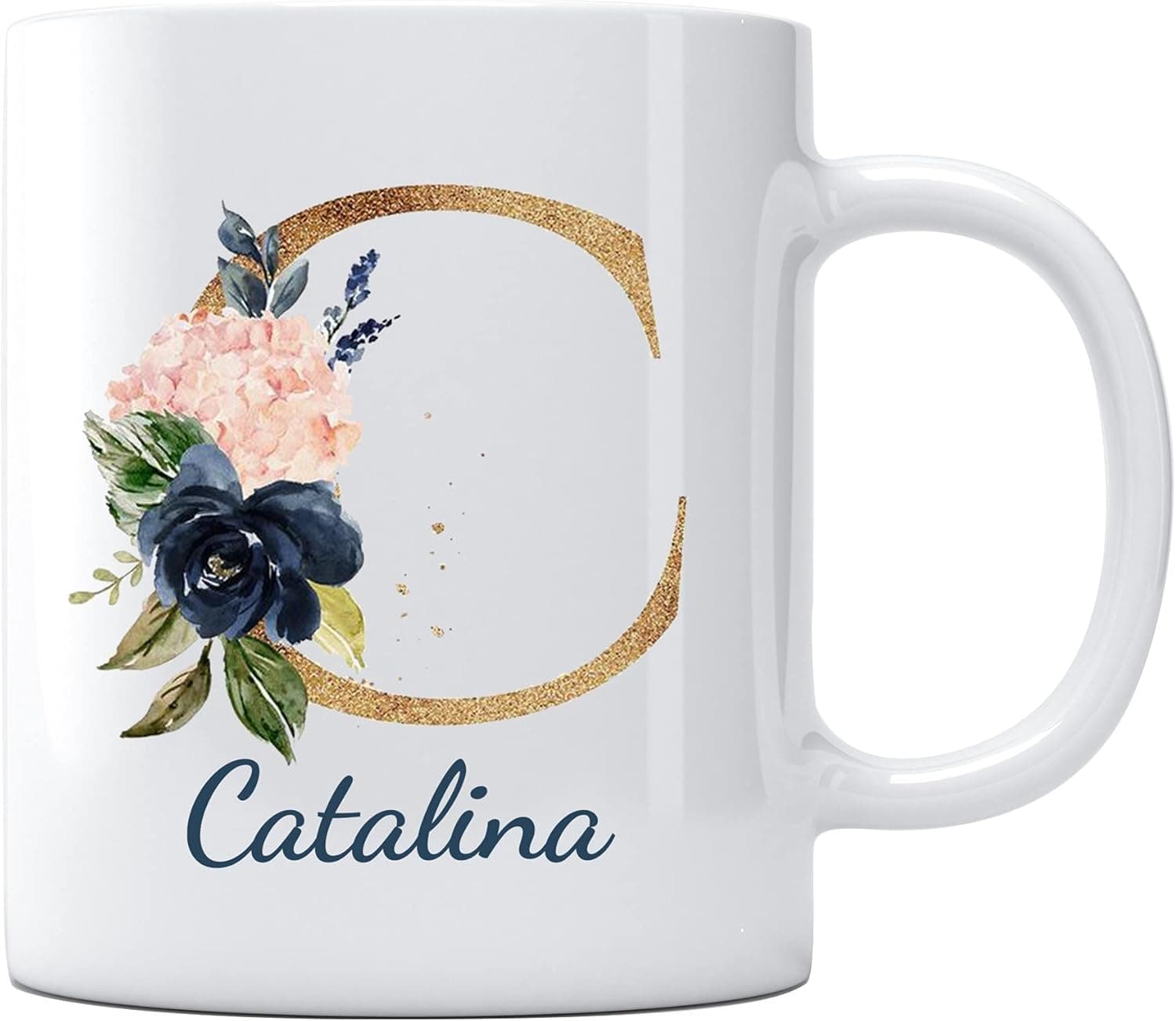 Mother's day Gifts Idea Coffee Mug with Name Catalina Gifts for Mom Sisters Women Moving Away Graduation University College Gifts for Him Her Relationships Coffee Cup 11oz White