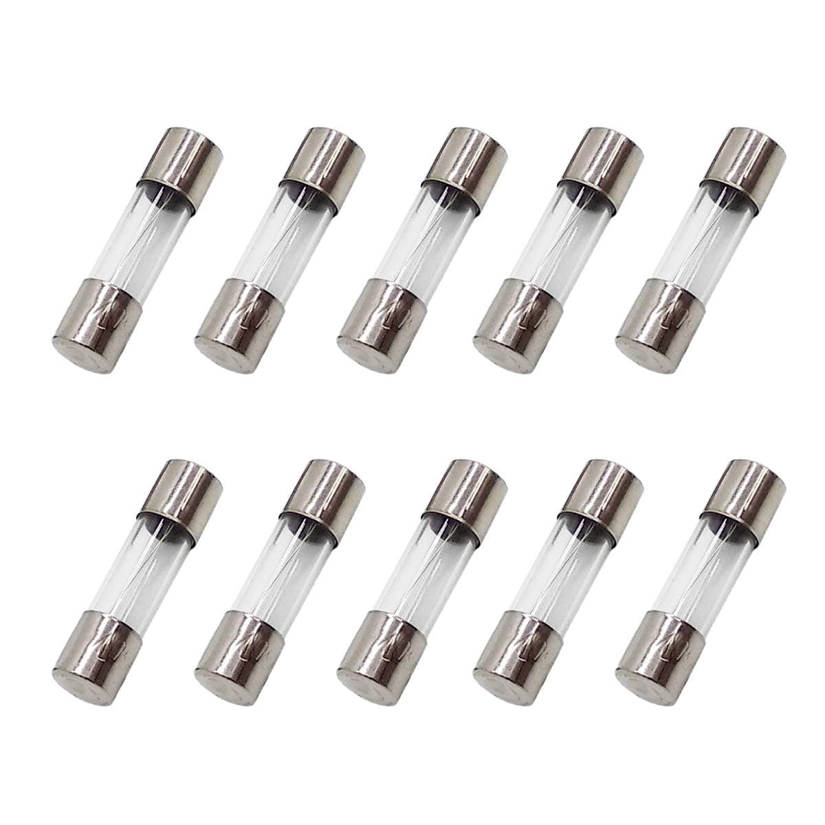 10Pcs F4AL250V 5x20mm Fast Blow Fuse 4 Amp 250V Glass Fuse Fast Acting Fuse (3/16 in x 3/4 in)