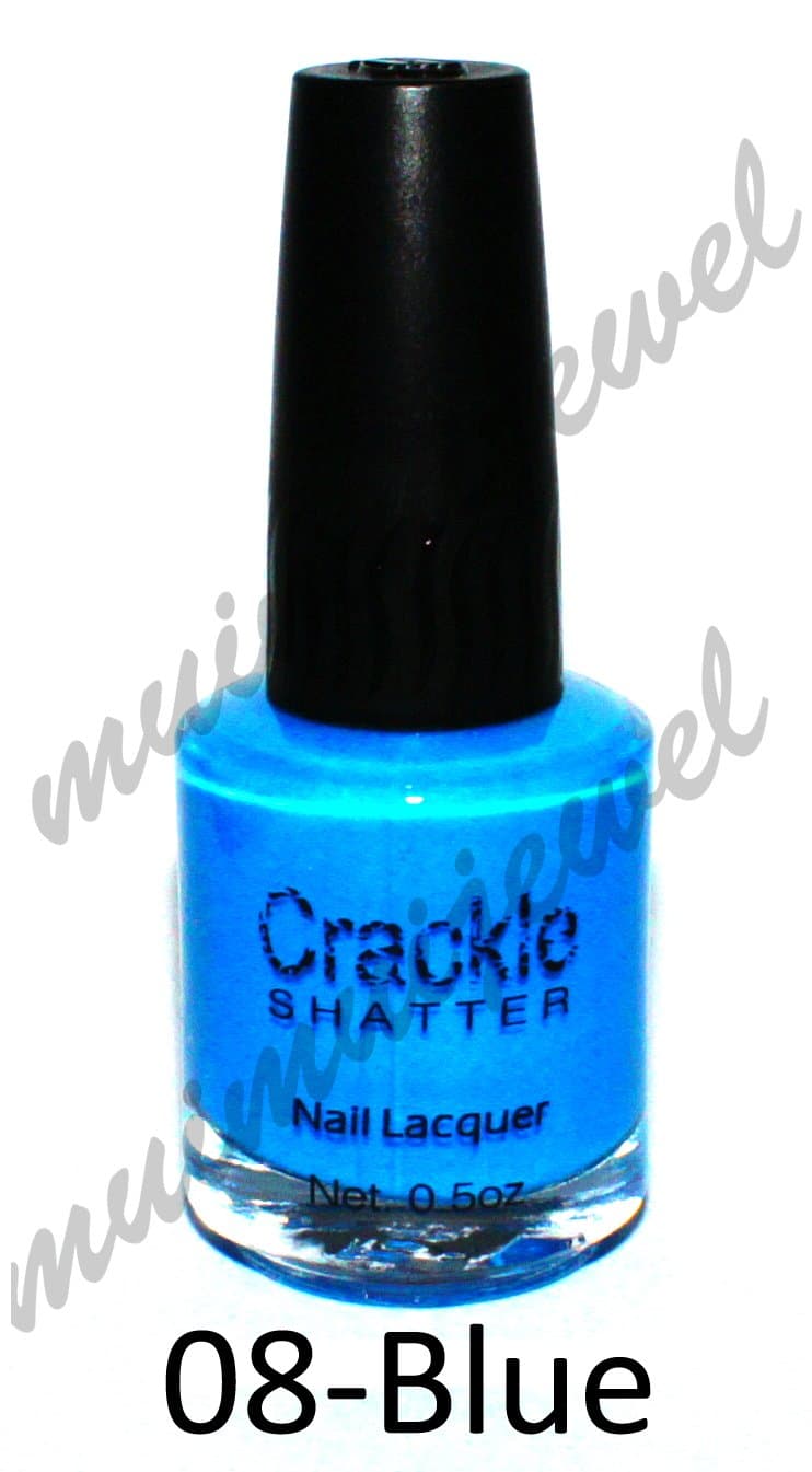 Larosa Crackle Nail Polish Blue Shatter 0.5oz (#08)