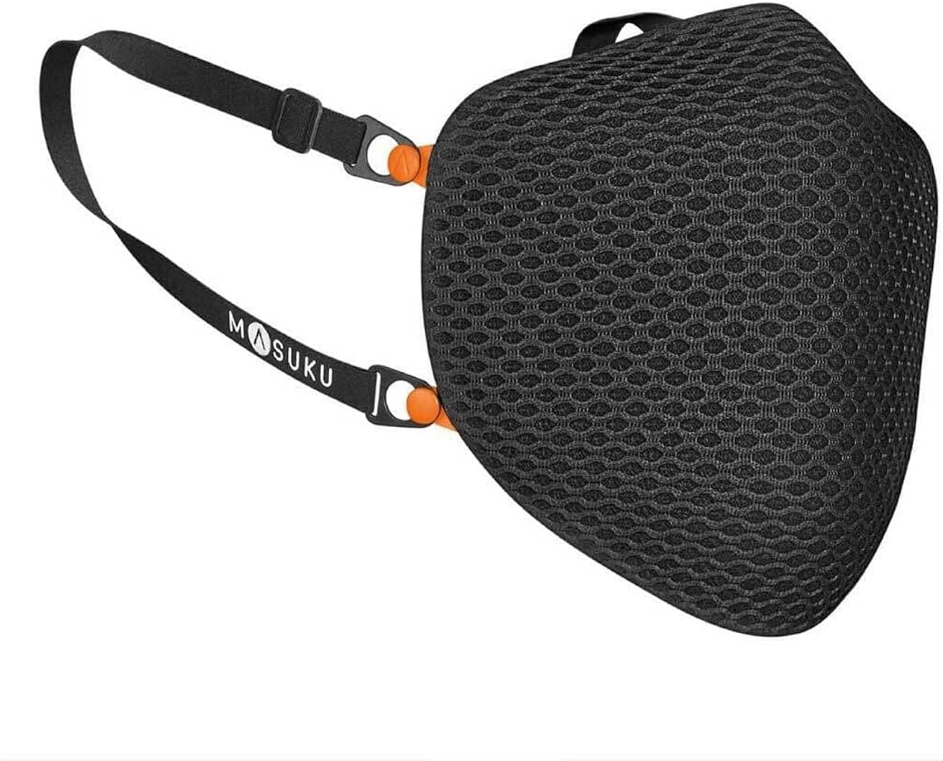 Masuku One Face Mask | Black Mesh | Nano-Fibre Filtration | High Performance Face Covering | Inc. 3 Filters |
