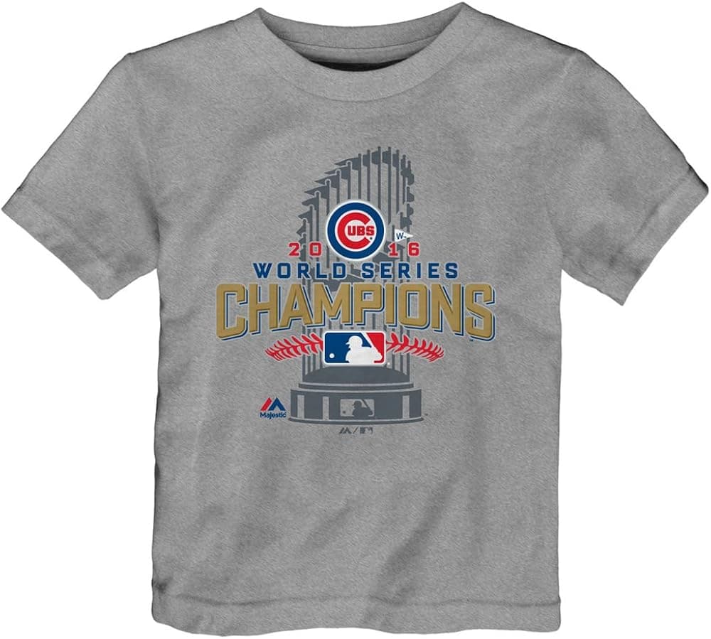 Majestic Athletic Chicago Cubs Toddler 2016 World Series Champs Locker Room T-Shirt