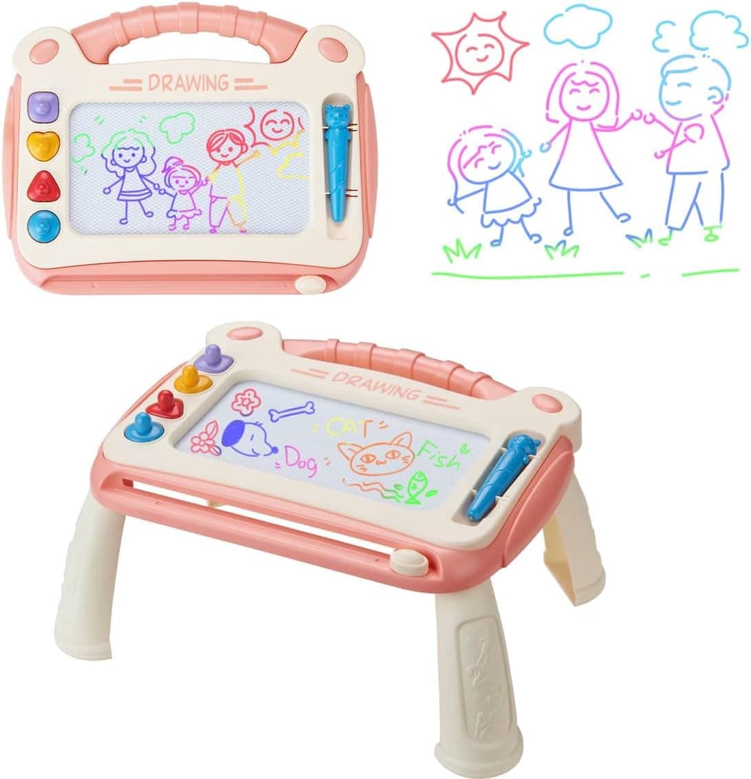 Locisne Magnetic Drawing Board for Kids, Educational Toys Doodle Pad for 3-6 Years Old Toddlers Boys Girls