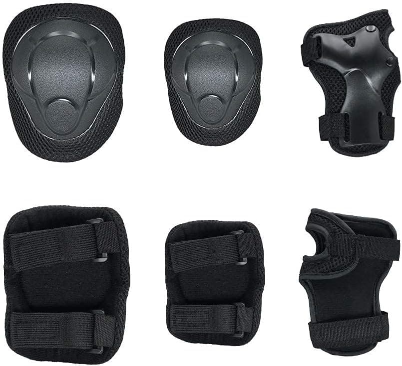 Goaup Kids Children Knee Pads Elbow Pads Wrist Guards 3 in 1 Protective Gear Set for Toddler Skateboarding Inline Roller Skating Rollerblading Sports Cycling Scooter