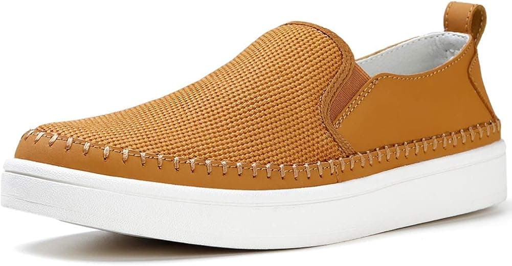 STQ Mens Casual Classic Slip On Sneakers