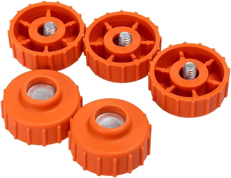Saihisday String Trimmer Head Knob RH for Homelite ST155 ST185 SX135 Red 8MM Right Hand Spool Retainer (Pack of 5)