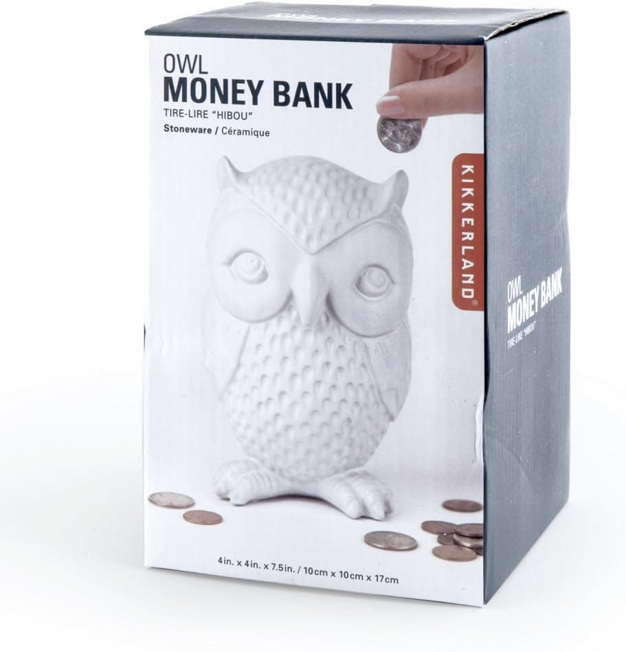 Kikkerland Owl Coin Bank