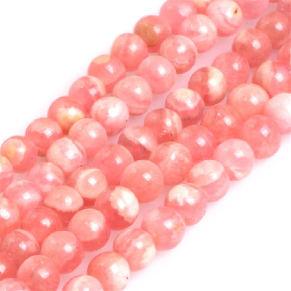 JOE FOREMAN Argentina Rhodochrosite Beads for Jewelry Making Natural Gemstone Semi Precious 3mm Round AAA Grade Pink 15"