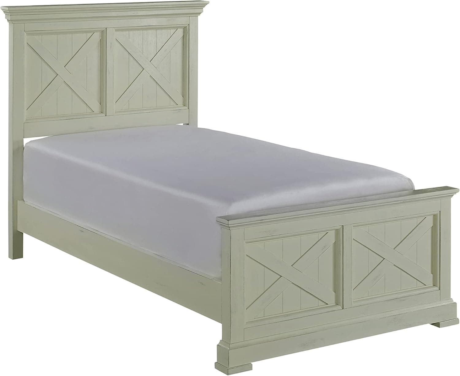 Seaside Lodge White Twin Bed by Home Styles