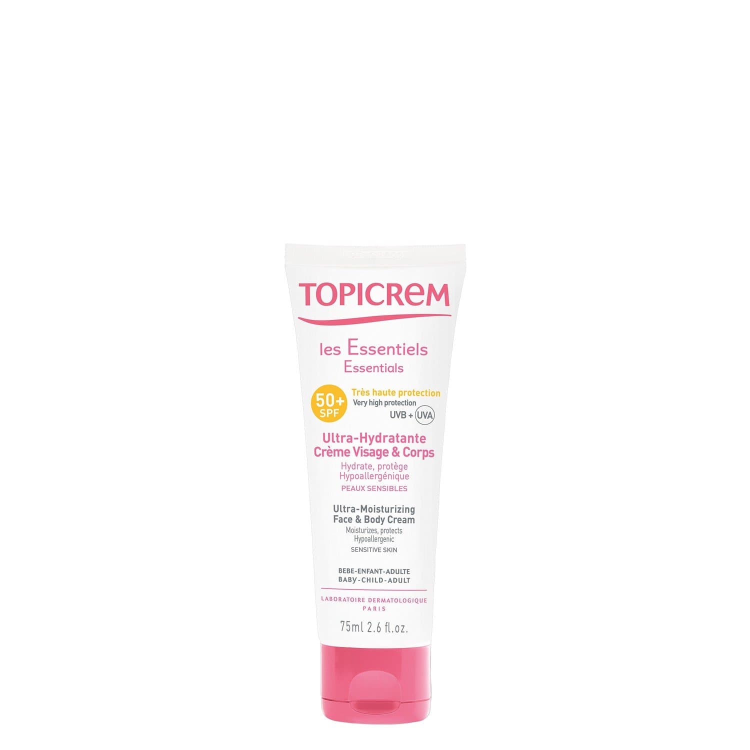 Topicrem Essentials Ultra-Moisturizing Face & Body Cream SPF50+ 40ml