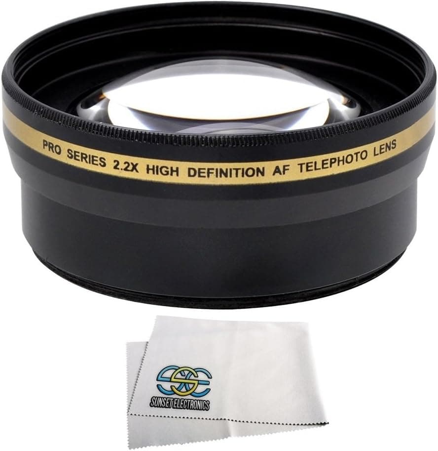 2.2x Telephoto Lens for the Canon SL1 T5 T3 T6s T6i T5i T4i T3i T2i T1i Xsi XS 60D 70D 7D 7D Mark II 6D 5D Mark II 5D Mark III DSLR Cameras which have any of these 18-55mm, 55-250mm, 75-300mm III, 70-300mm IS USM, 24mm f2.8, 28mm f1.8, 50mm f1.4, 65mm f2.8, 85mm f1.8, 90mm f2.8, 100mm f2 & 100mm f2.8 lens