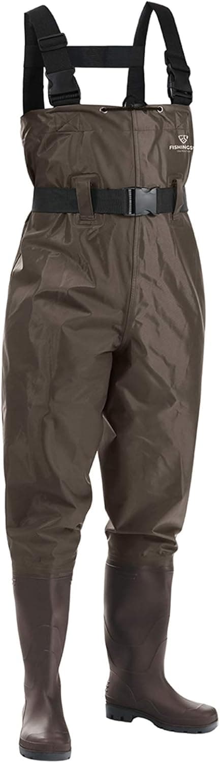 FISHINGSIR Fishing Waders for Men with Boots Womens Chest Waders Waterproof for Hunting with Wading Belt
