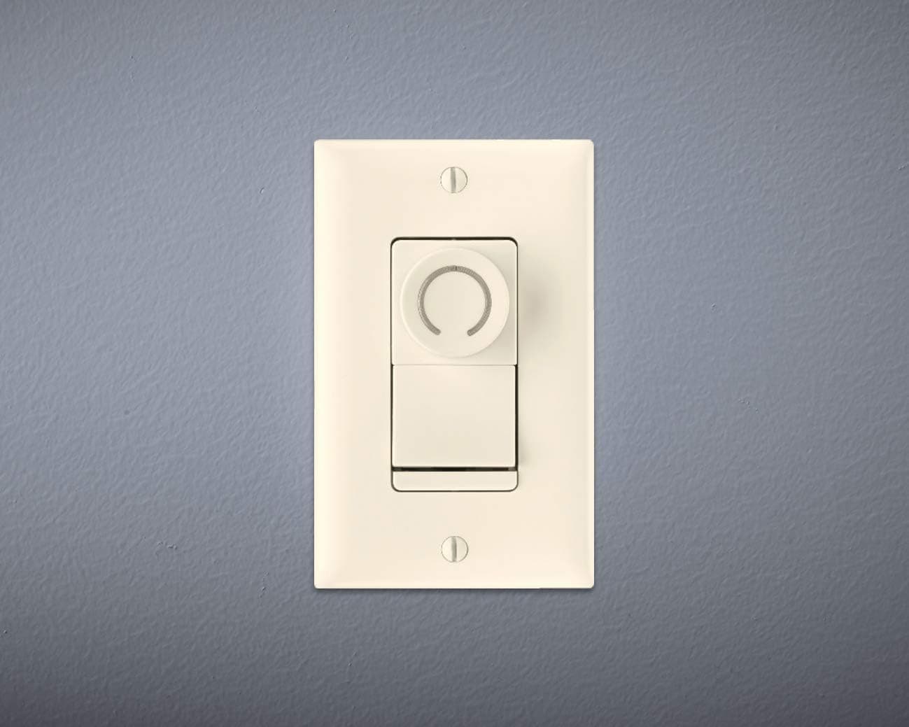 Legrand-Pass & Seymour DR703PLAV 700-watt Three Way Decorator Rotary Switch with Pilot Light, Almond
