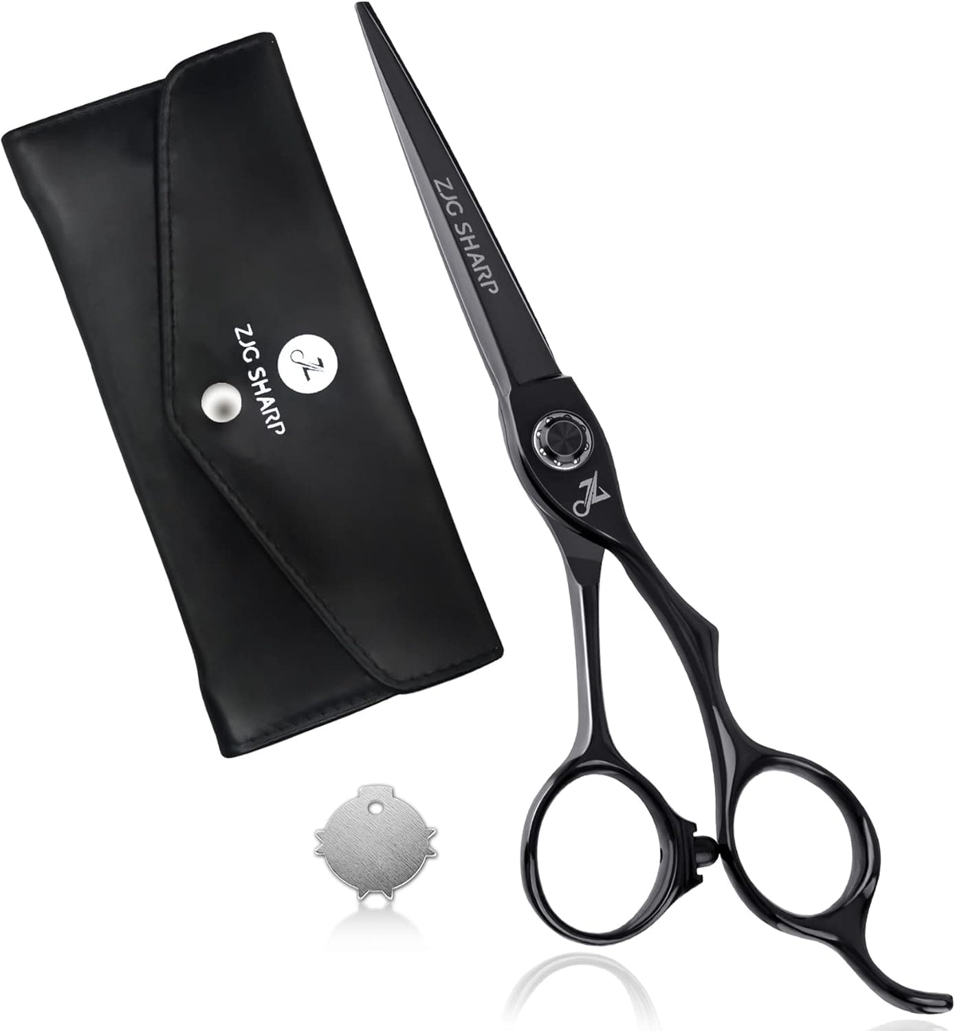Professional Hair Cutting Scissors for Hairdresser 6.5" Lightweight 1.95oz Hair Trimming Scissors Premium Stainless Steel Barber Shears with Extra Sharp Convex Edge Blades for Salon and Home Use