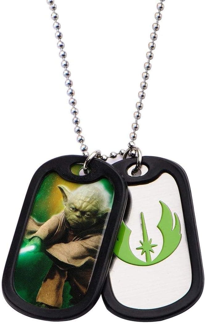 Star Wars Yoda Double Dog Tags Necklace