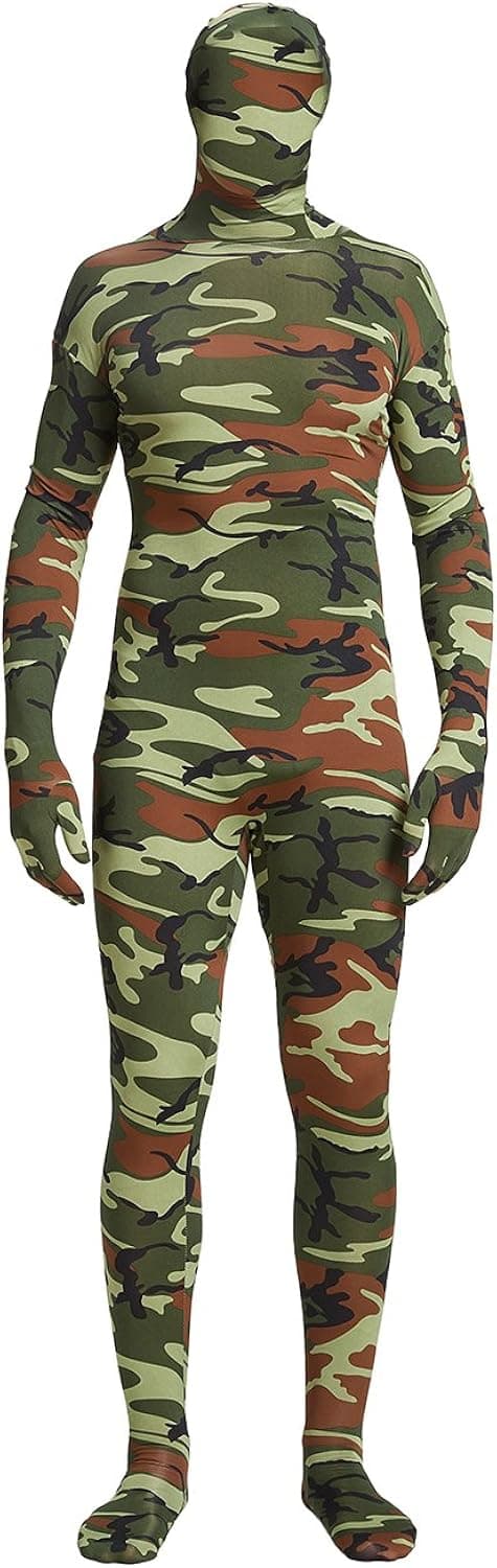 Full Bodysuit Unisex Spandex Stretch Adult Costume Zentai Disappearing Man Body Suit