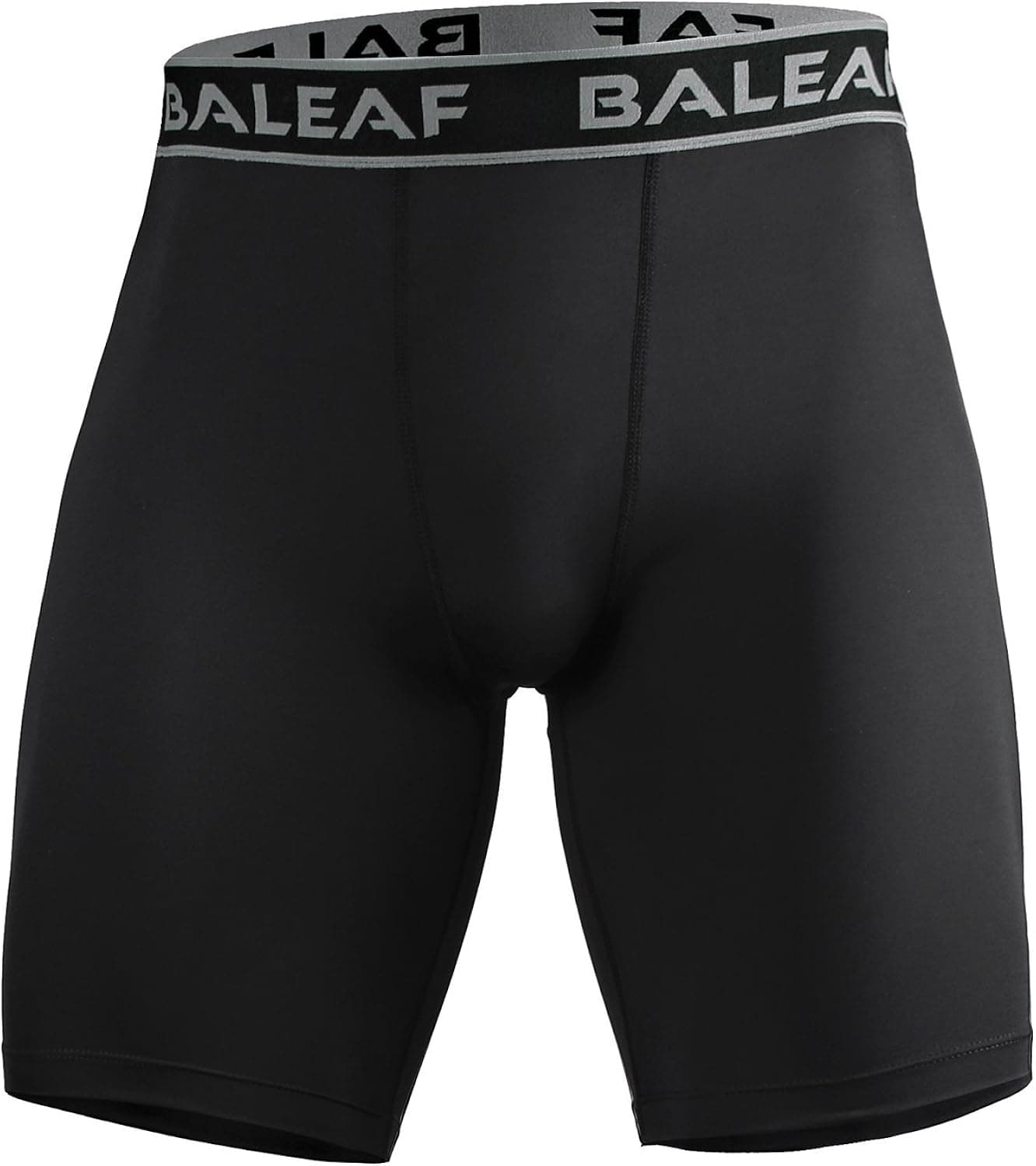 BALEAF Men's Cool Workout Running Fitness Compression Shorts Black Size S