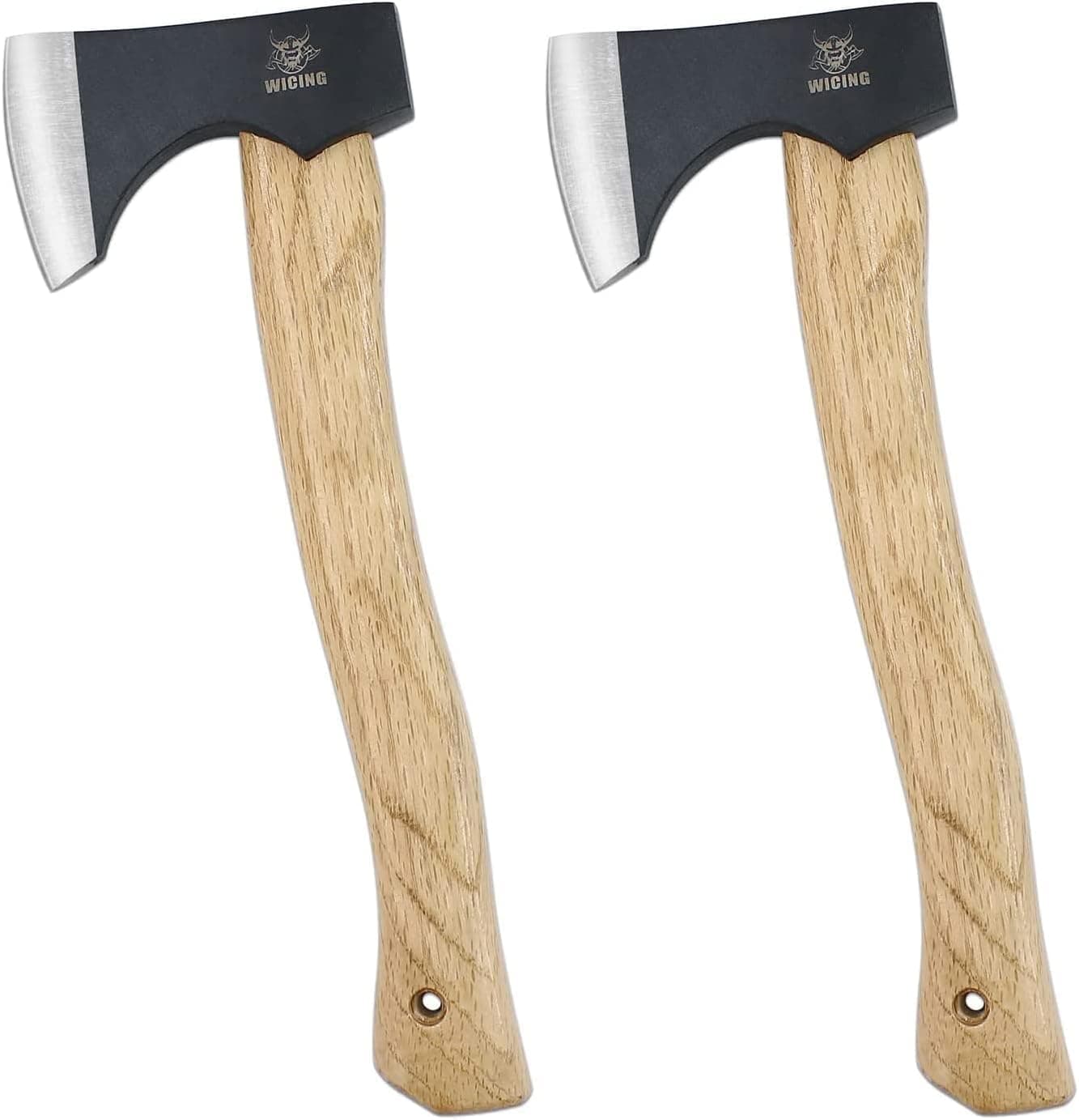 WICING Throwing Axes and Tomahawks - 14" Throwing Hatchet Great for Axe Throwing Competitions, High Carbon Steel Forged & Wooden Handle