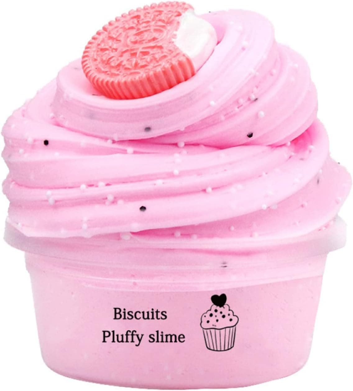 60ml Putty Slimes Stress Relieve Fluffy Slime Putty Butter Slime Rebound Portable Display Elastic Squeezing Toy Cloud Slime Clay Slime Kit for Kids Pink
