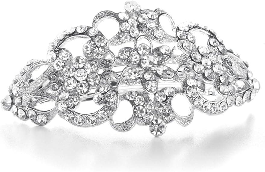Art Deco Crystal Barrette