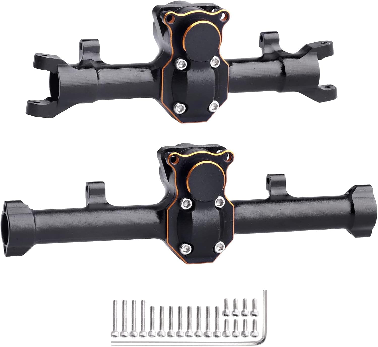 CrazyHobby Front and Rear Portal Axle Housing with Diff Cover for Axial SCX24 Deadbolt 90081 Chevrolet C10 AXI00001 Betty Gladiator AXI00004 AXI00005 1/24 RC Crawler