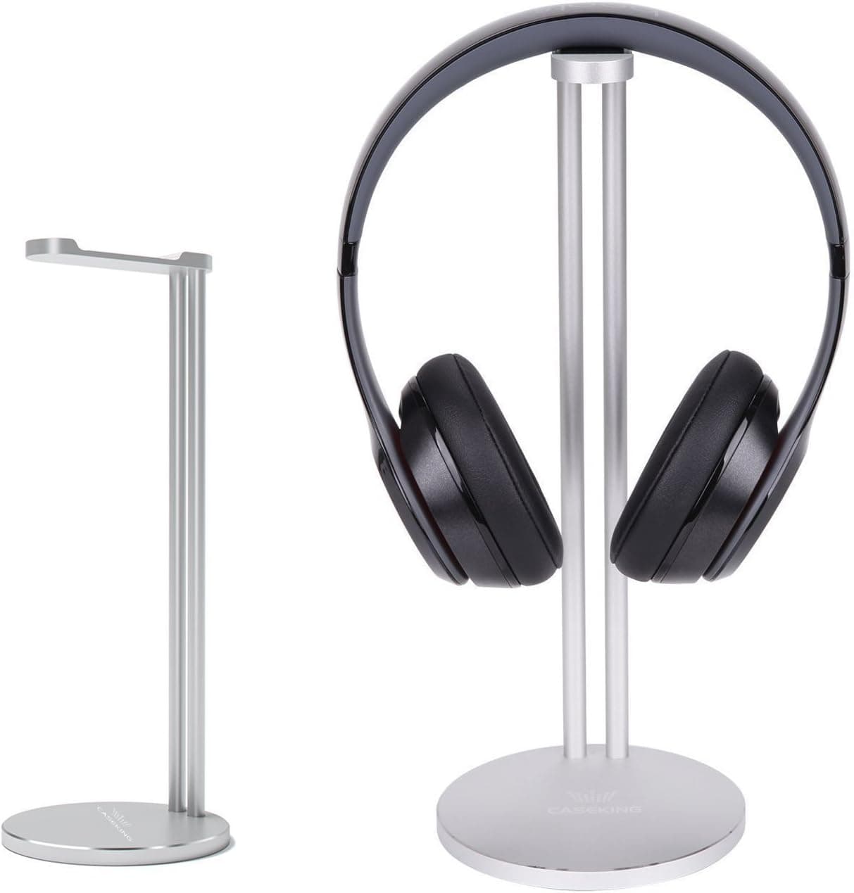 CASEKING Headphone Stand Headphone Bracket for Bose, Beats, Sony, Philips, Skull Candy, Plantronics, JVC, Gaming, and DJ etc.. Universal Compatibility with All Headphones(Argent)