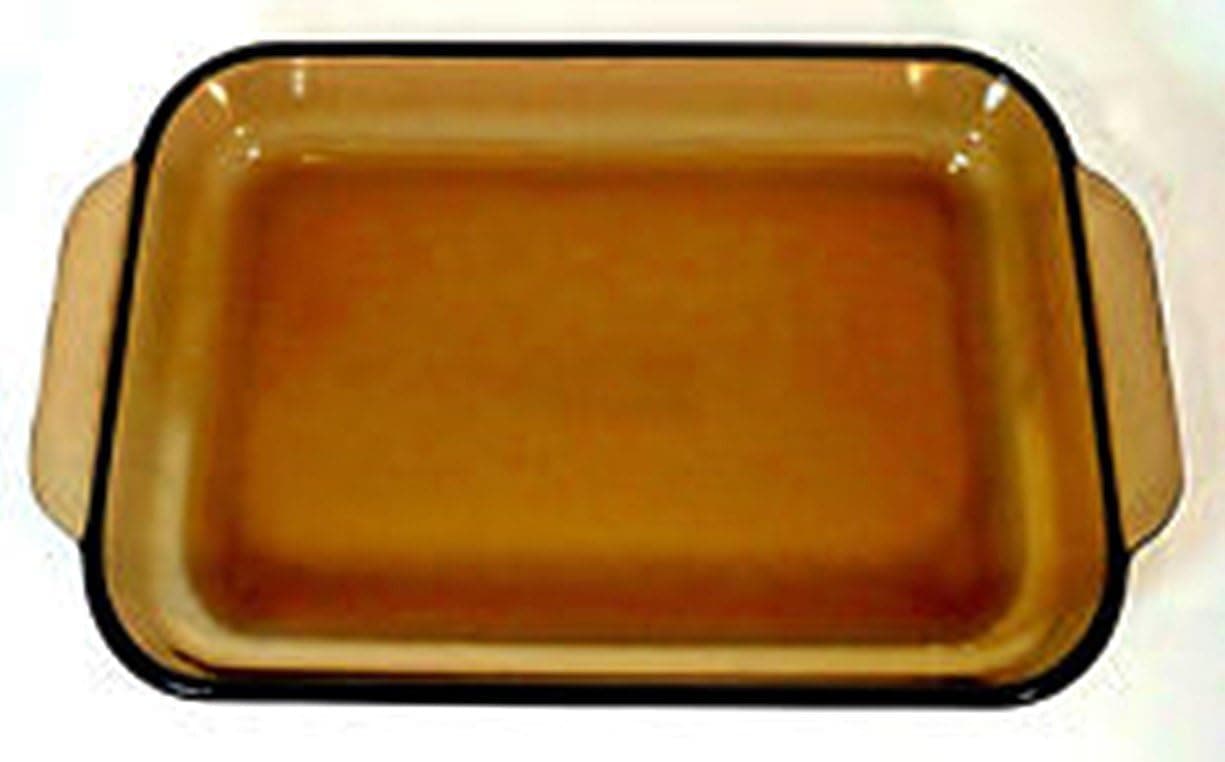 Vintage Pyrex Cranberry 3 Quart Casserole Dish