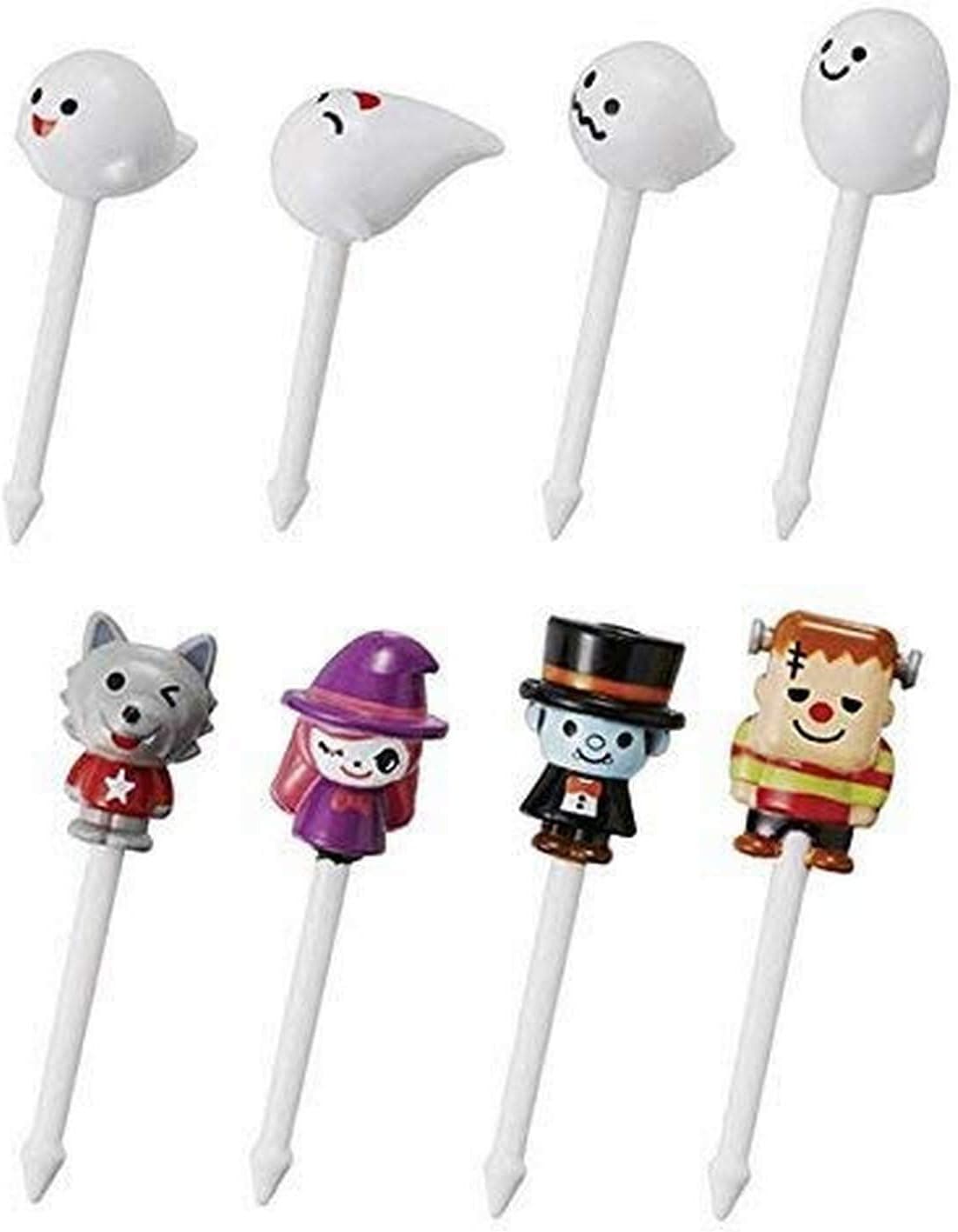 Torune Food Picks Bento Lunch Accessories, Obake Ghost Picks