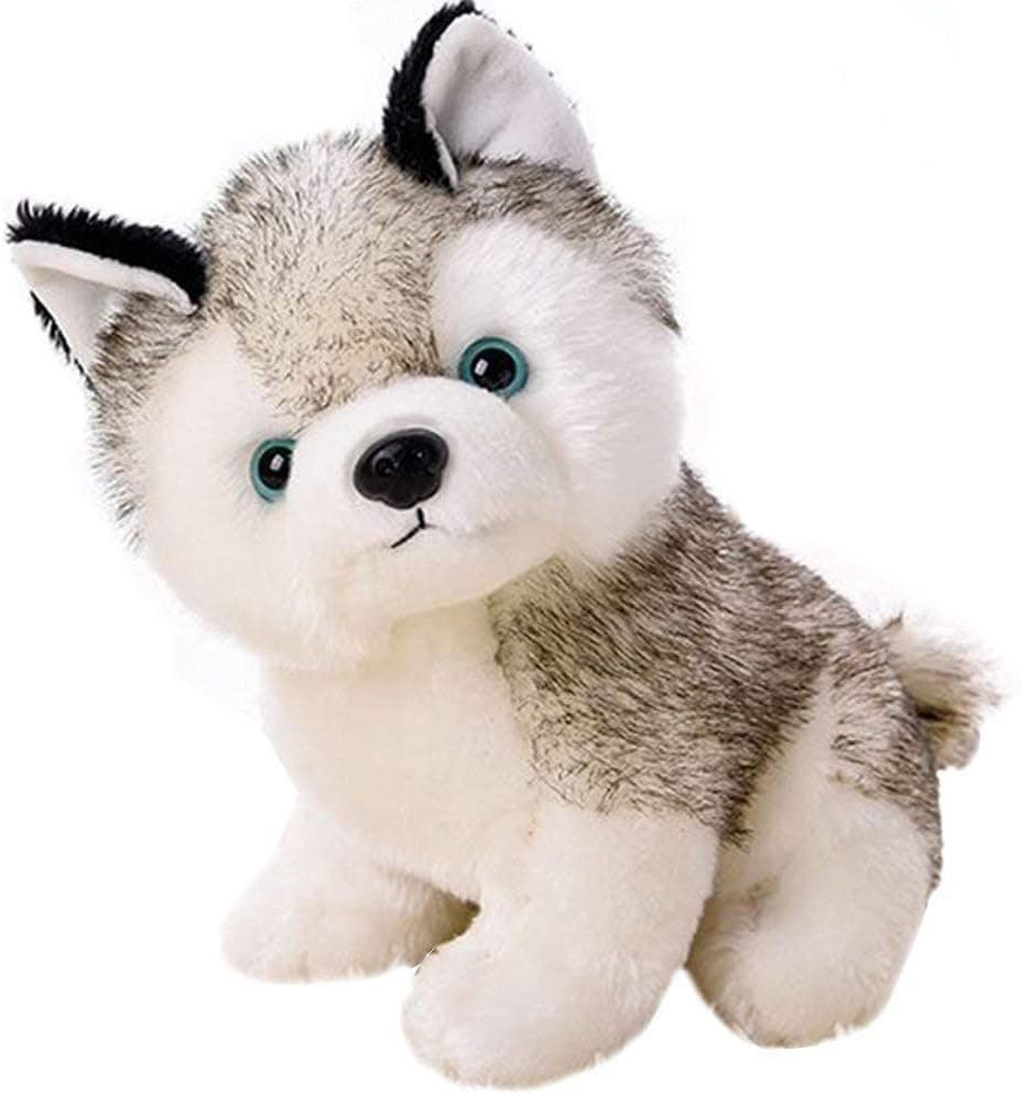 Plush Husky Dog Stuffed Animal Puppy Toys GiftsPuppy plush doll dog simulation doll, soft decorations and lovely gifts for girls and boys on birthdays and children's day