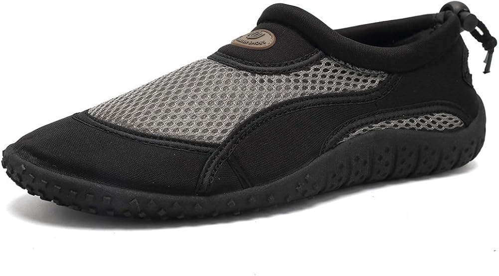 CIOR Men and Women Aqua Shoes Quick Drying Water Sports Shoes for Beach Pool Boating Swim Surf,AQ01,bkgy-43
