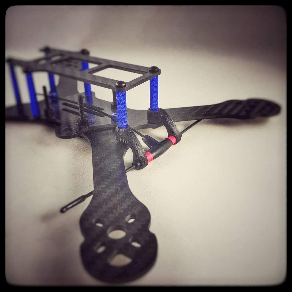Brain3D TBS Crossfire IMMORTAL T Antenna holders - Red